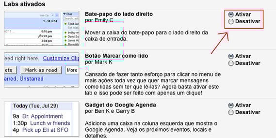 labs ativar
