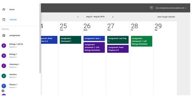 calendar-classroom-integration