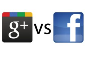 google plus e facebook